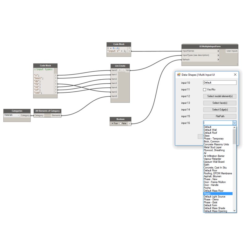 Update: Multiple Input Form With&nbsp;Dynamo